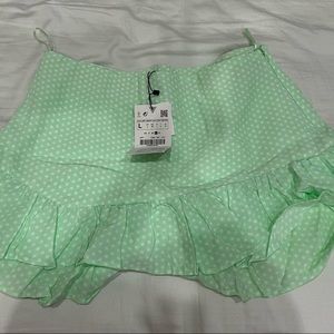 Zara polka dot skort